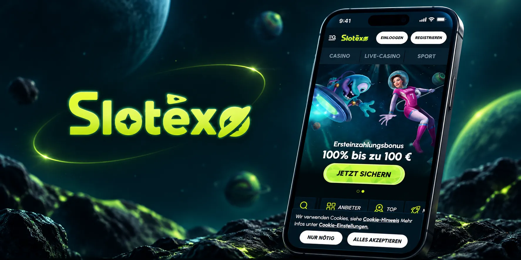 Capture d'écran de l'app Slotexo Casino